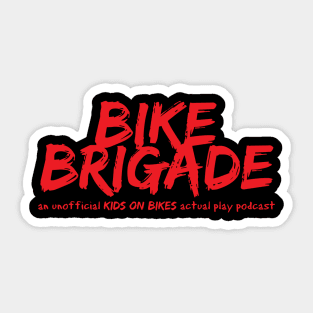 Bike Brigade Red Sticker